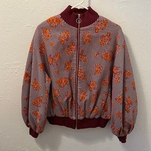 Floral Bomber Jacket